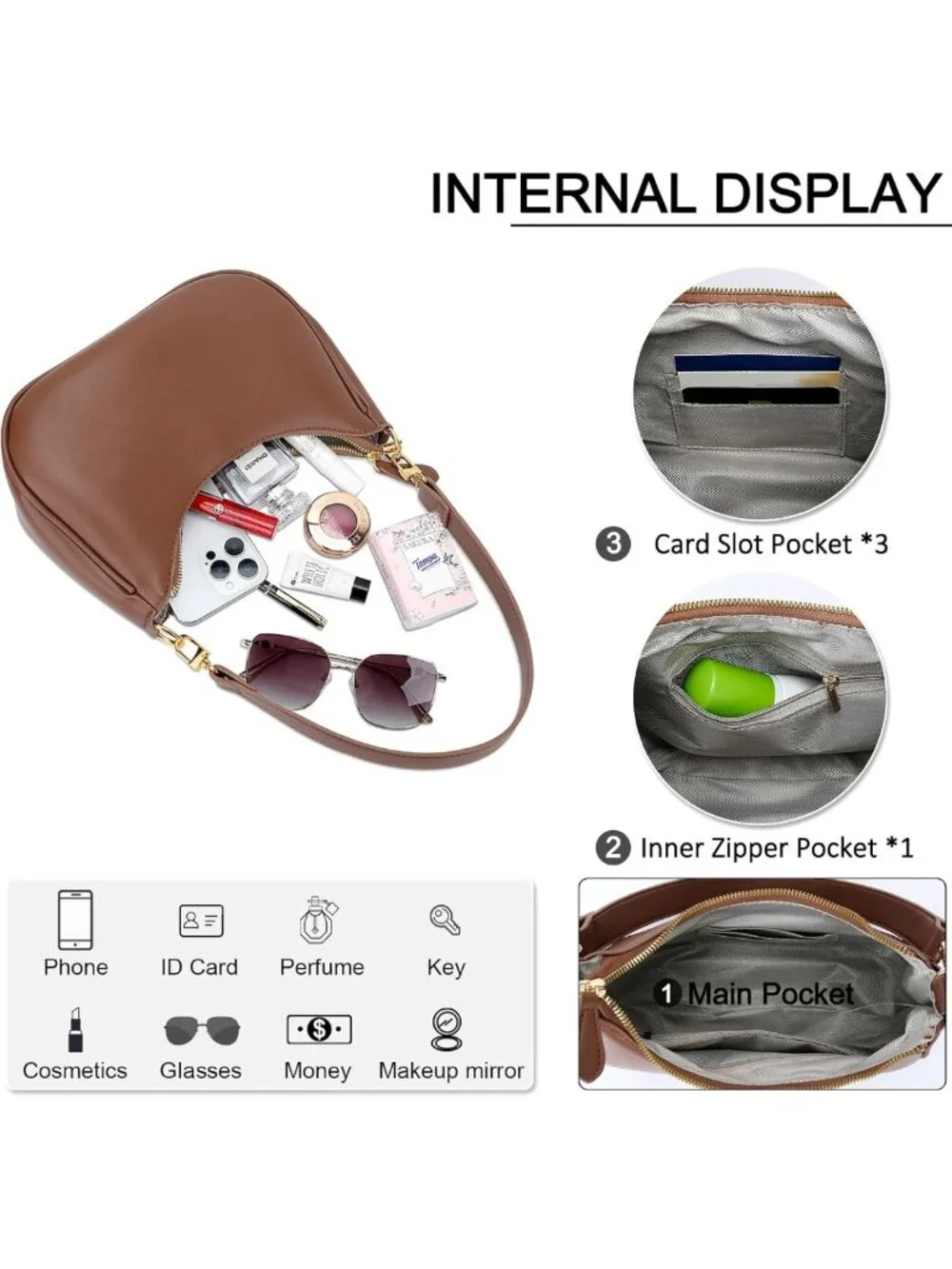 Cute Retro Hobo Shoulder Bag for Women | Stylish Underarm Tote & Clutch Purse